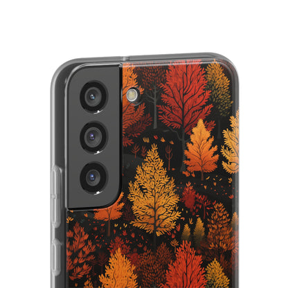 Bronzed Forest: A Chromatic Landscape - Flexible Phone Case