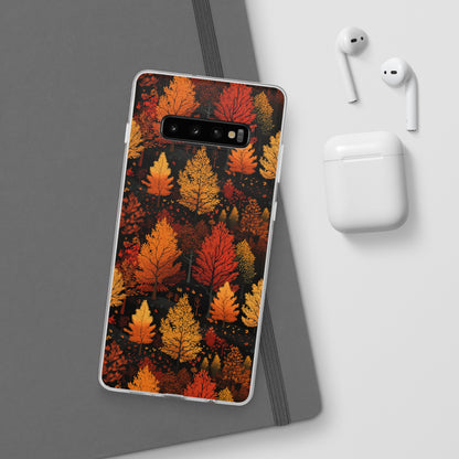 Bronzed Forest: A Chromatic Landscape - Flexible Phone Case