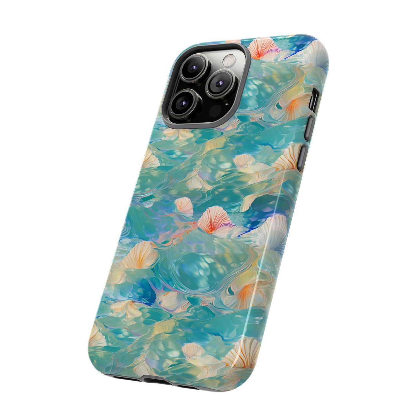 Watercolour Seashell Wonders - Protective Tough Phone Case