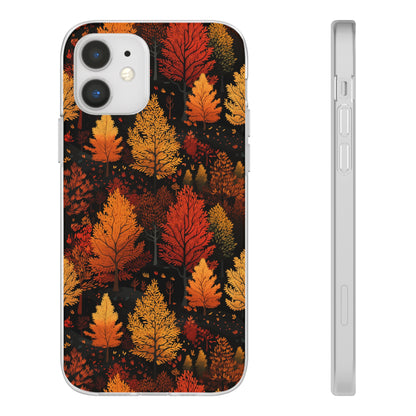 Bronzed Forest: A Chromatic Landscape - Flexible Phone Case