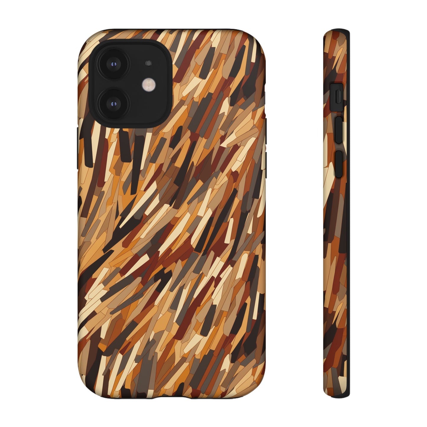 Fragmented Forest: Autumn's Abstract Palette Tough Phone Case