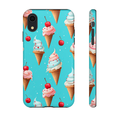 Sundae Funday - Ice Cream Cone Pattern Phone Case - iPhone & Samsung Compatible Phone Case Pattern Symphony   