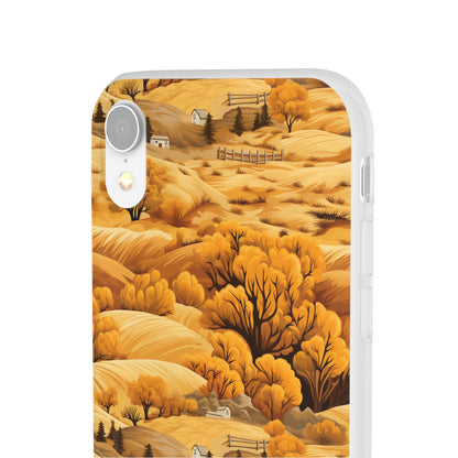 Rural Rhapsody: Early Autumn Farm Tales - Flexible Phone Case