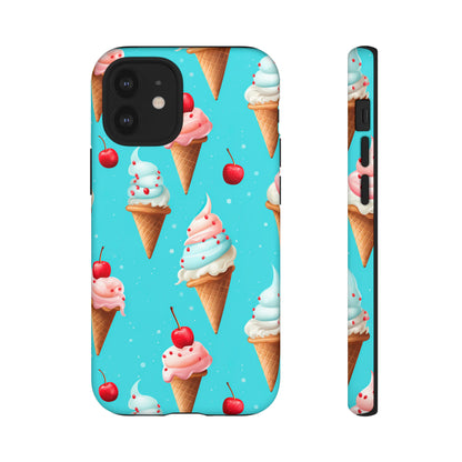 Sundae Funday - Ice Cream Cone Pattern Phone Case - iPhone & Samsung Compatible Phone Case Pattern Symphony   