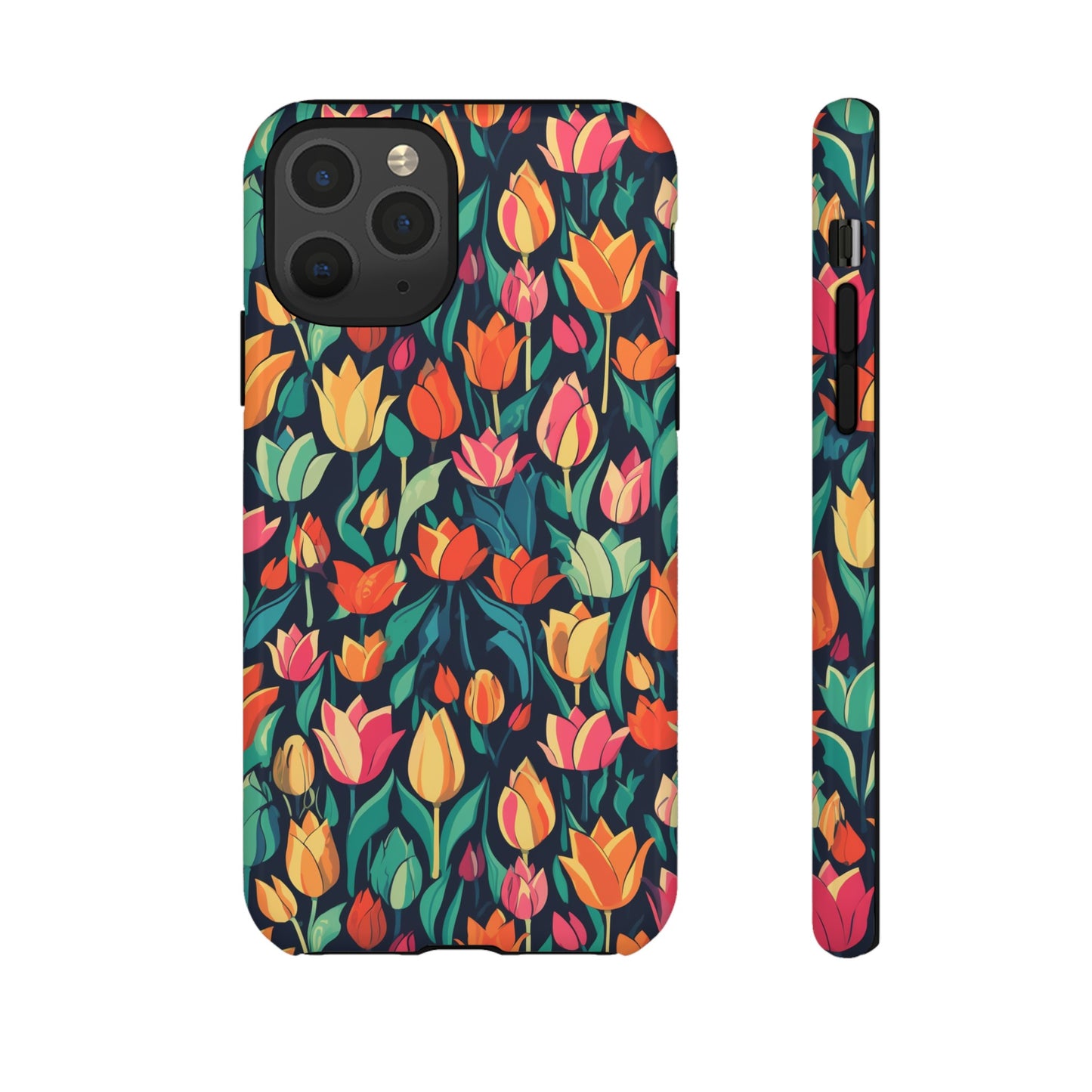 Tulip Medley Tough Phone Case - Vibrant Spring Floral Design