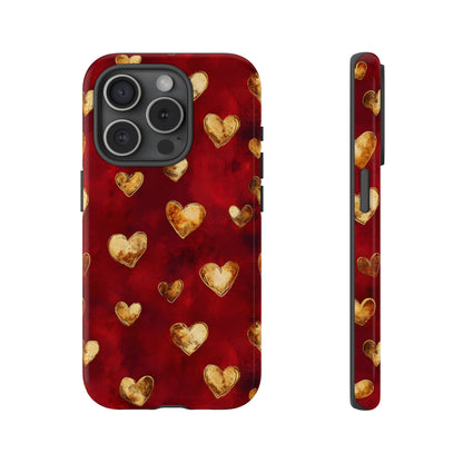 Midas Touch: Gilded Hearts - Phone Case