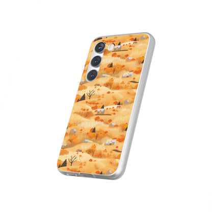 Harvest Homestead: Whimsical Autumn Villages - Flexible Phone Case