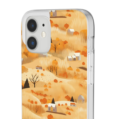 Harvest Homestead: Whimsical Autumn Villages - Flexible Phone Case