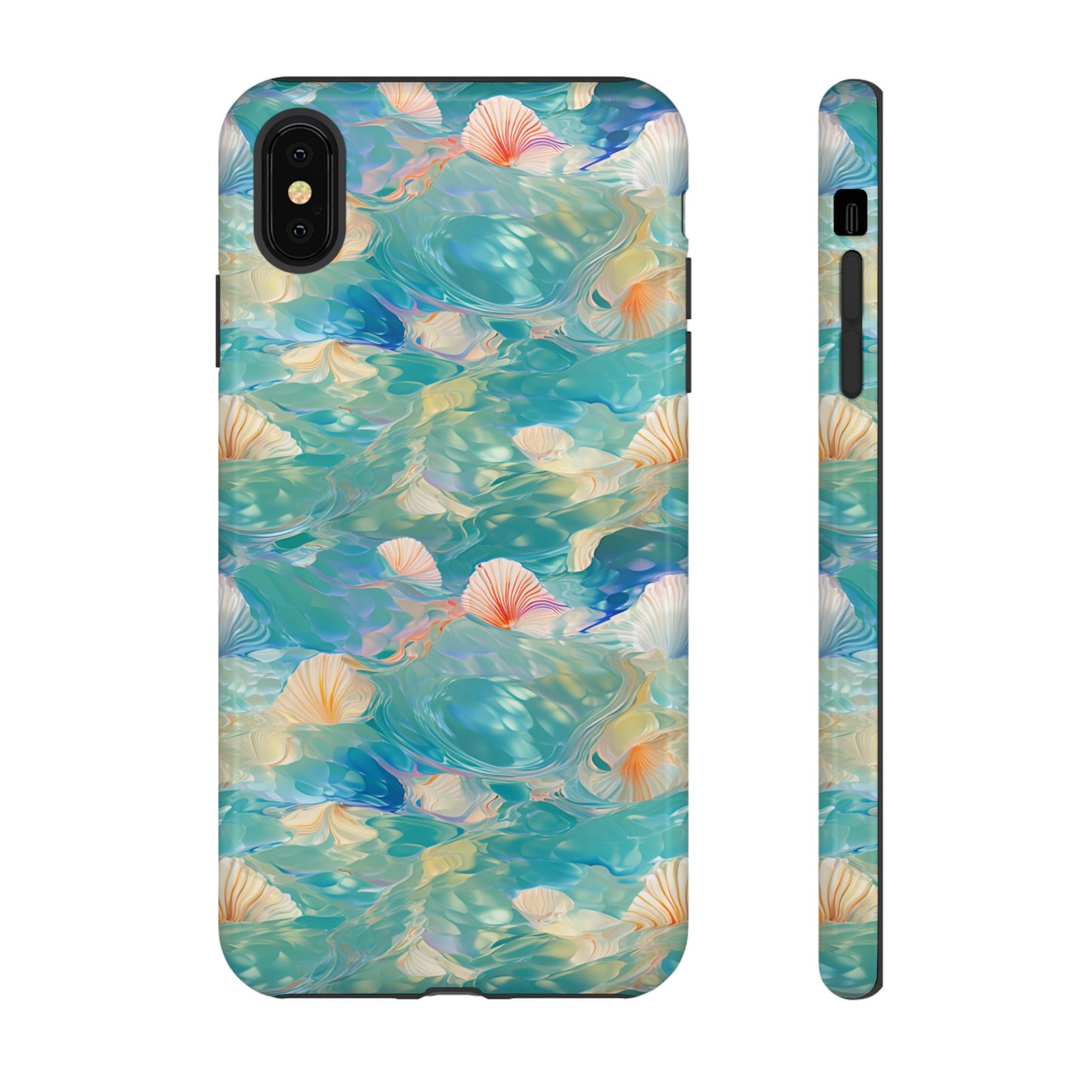 Watercolour Seashell Wonders - Protective Tough Phone Case