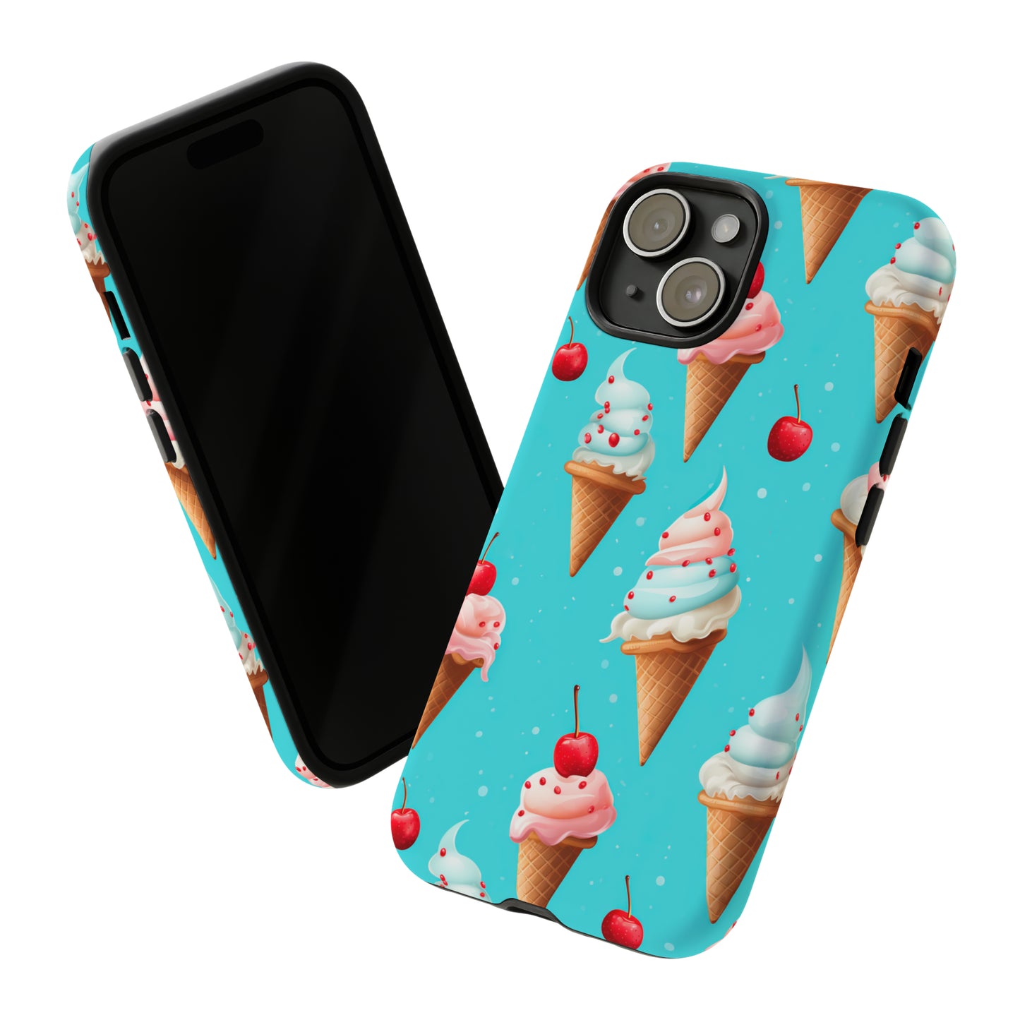 Sundae Funday - Ice Cream Cone Pattern Phone Case - iPhone & Samsung Compatible Phone Case Pattern Symphony   