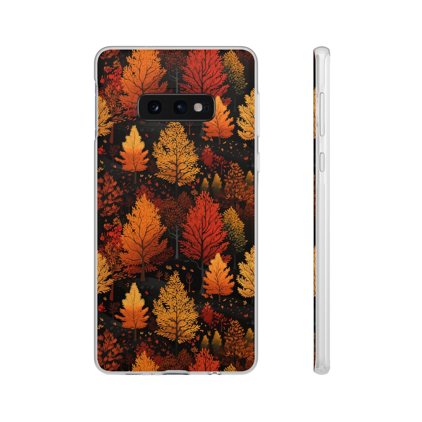 Bronzed Forest: A Chromatic Landscape - Flexible Phone Case