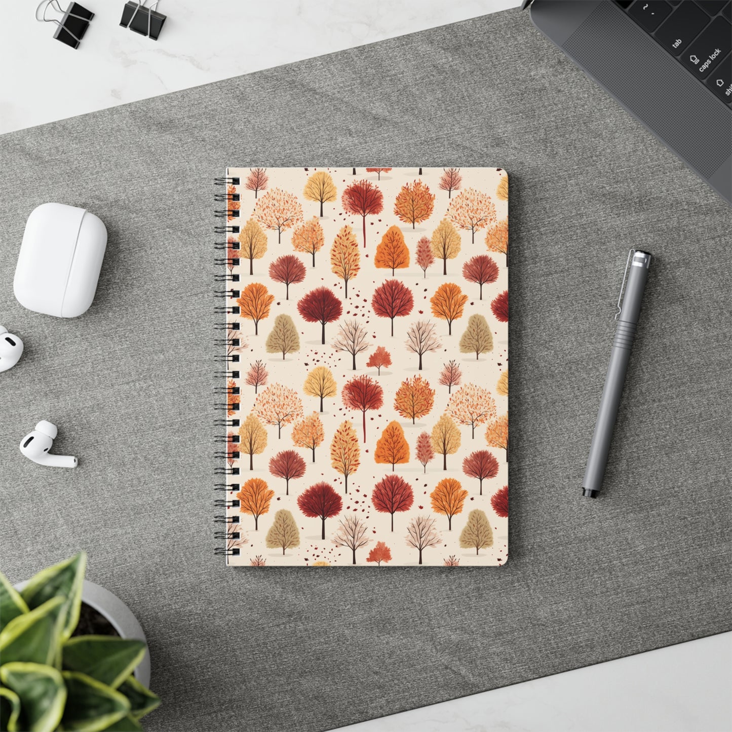 Gradient Grove: Autumn's Diverse Palette - Notebook (A5)