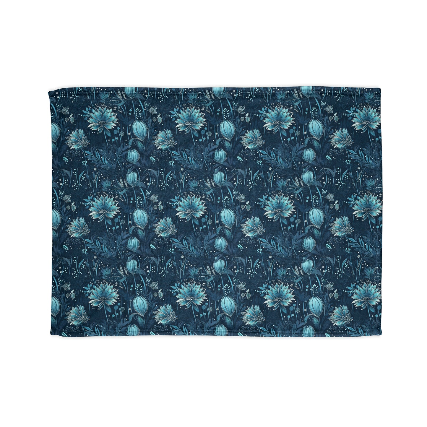 Metallic Blue Scilla - Shimmering Spring - Sofa Throws