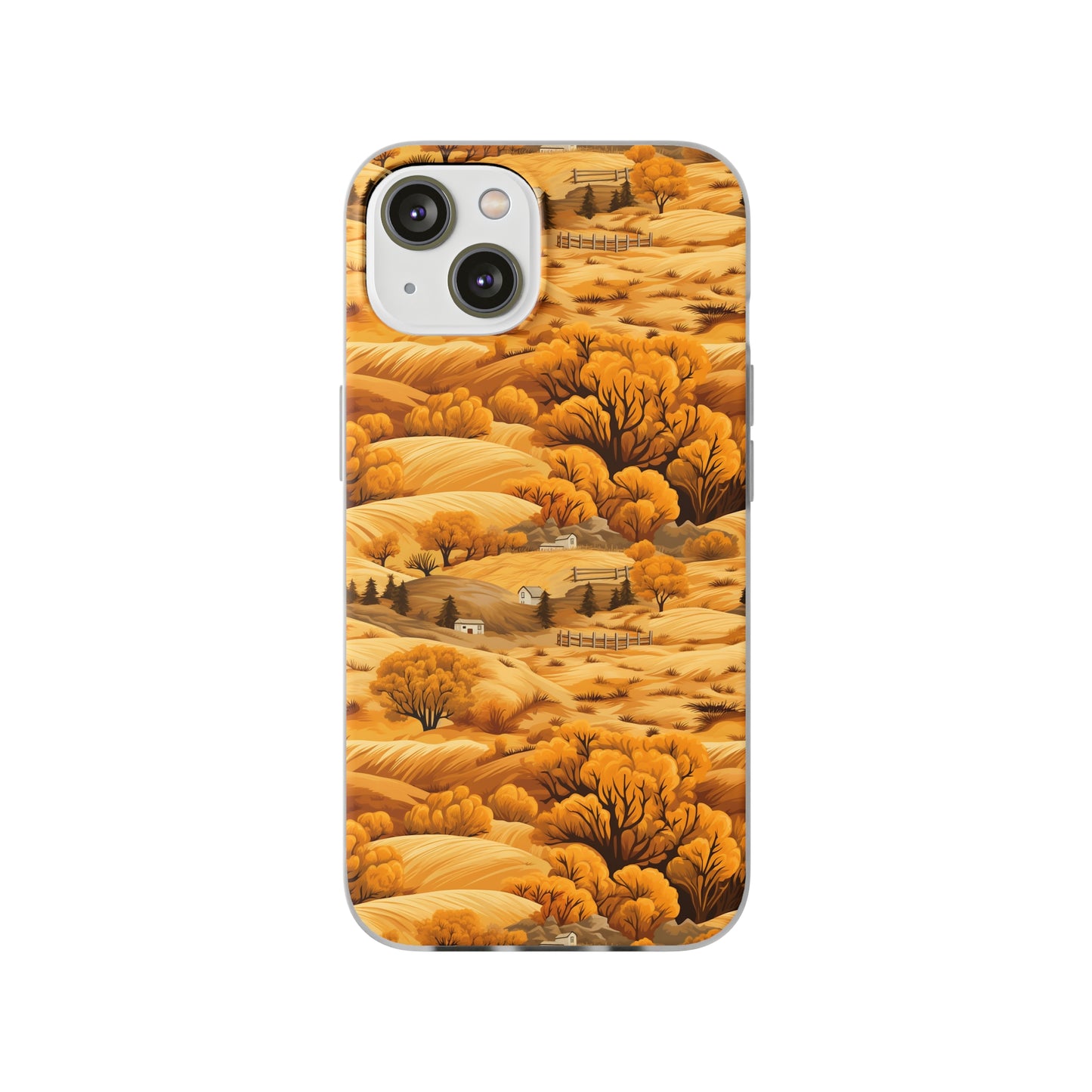 Rural Rhapsody: Early Autumn Farm Tales - Flexible Phone Case