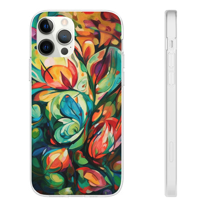 Spring Flourish Phone Case - Artistic Floral Elegance - Spring Collection - Flexi Cases Phone Case Pattern Symphony   