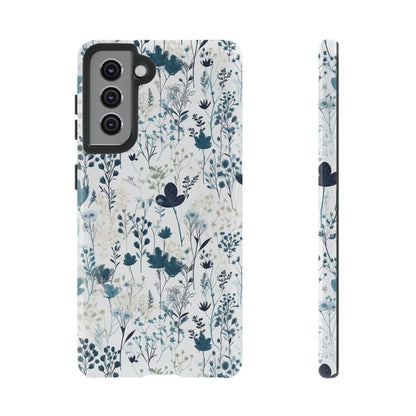 Serene Blue Wildflower - Phone Case