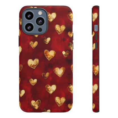 Midas Touch: Gilded Hearts - Phone Case