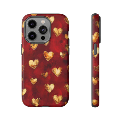 Midas Touch: Gilded Hearts - Phone Case