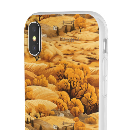 Rural Rhapsody: Early Autumn Farm Tales - Flexible Phone Case