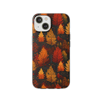 Bronzed Forest: A Chromatic Landscape - Flexible Phone Case