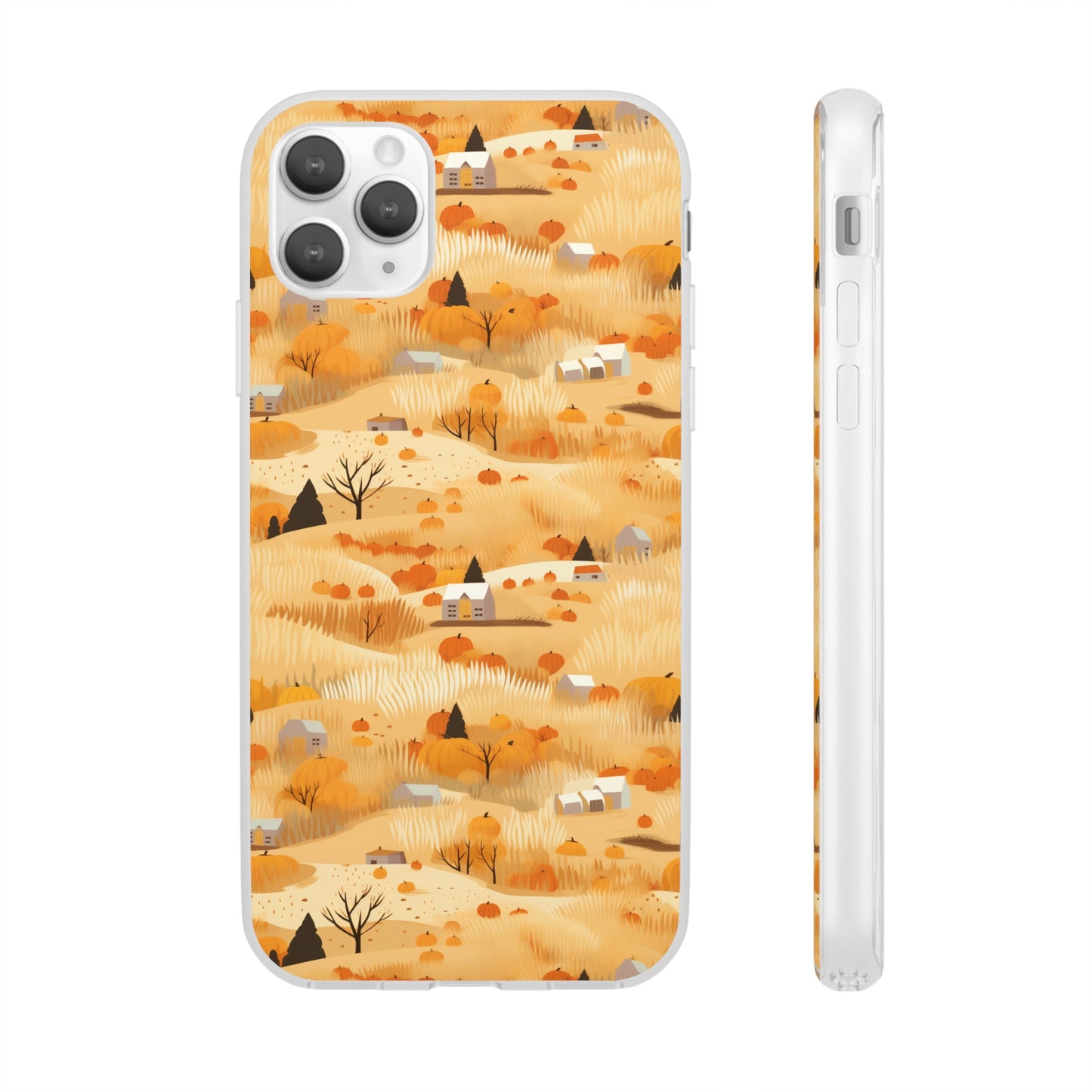 Harvest Homestead: Whimsical Autumn Villages - Flexible Phone Case