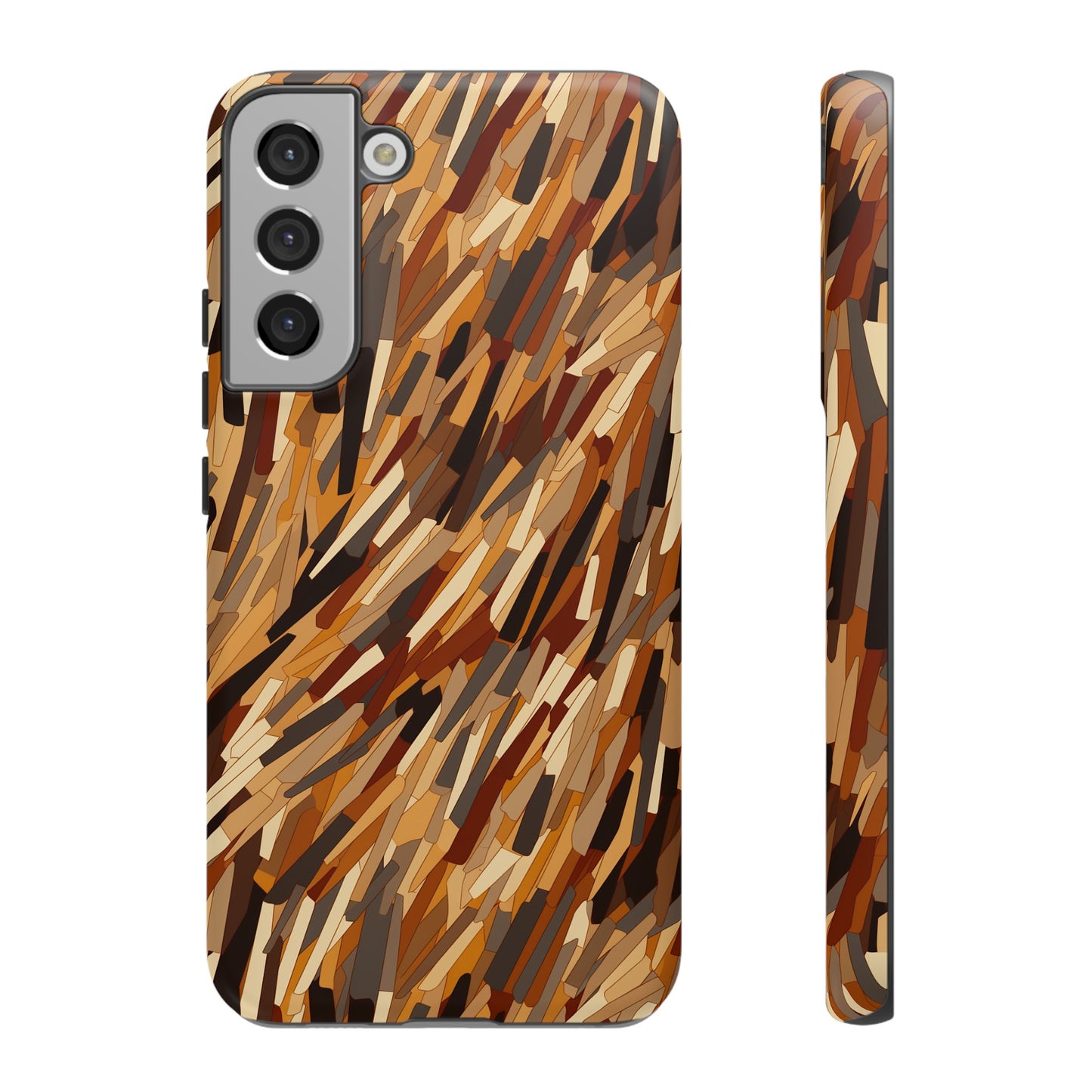 Fragmented Forest: Autumn's Abstract Palette Tough Phone Case