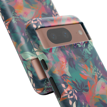 Botanical Bliss - Stylized Abstract Flower Design Tough Phone Case