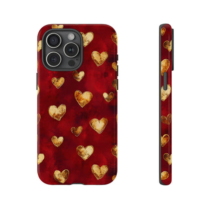 Midas Touch: Gilded Hearts - Phone Case