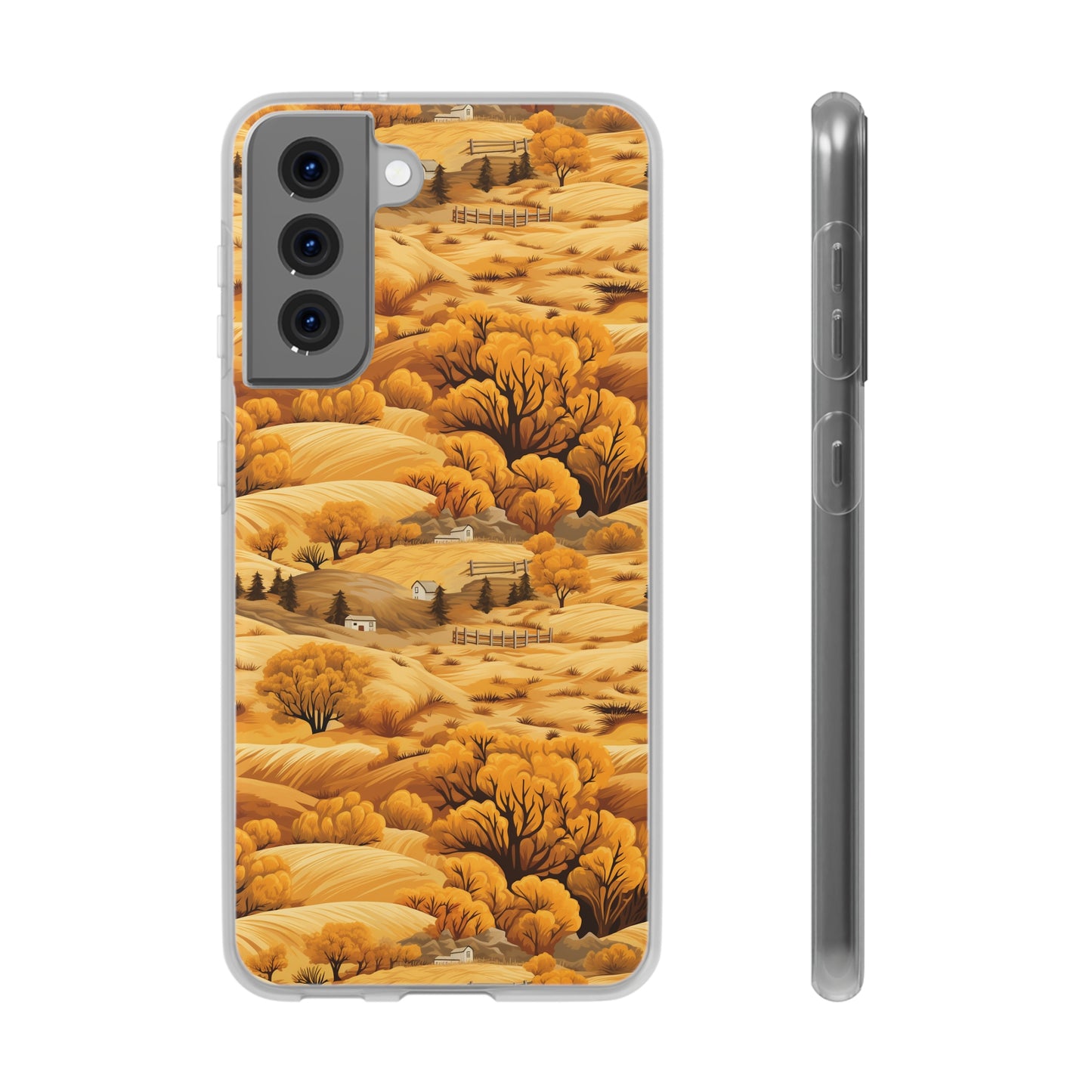 Rural Rhapsody: Early Autumn Farm Tales - Flexible Phone Case