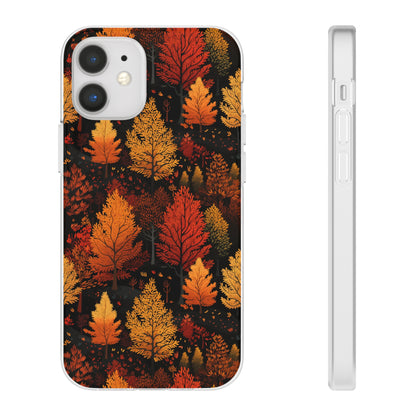 Bronzed Forest: A Chromatic Landscape - Flexible Phone Case