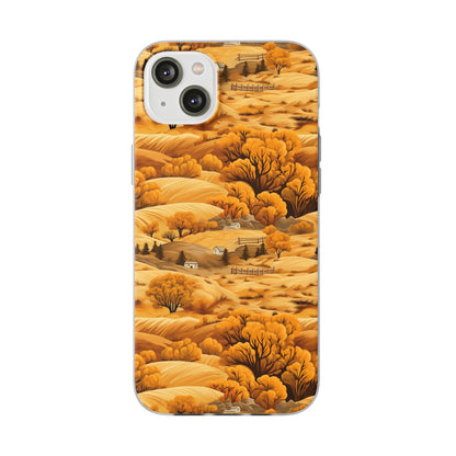 Rural Rhapsody: Early Autumn Farm Tales - Flexible Phone Case