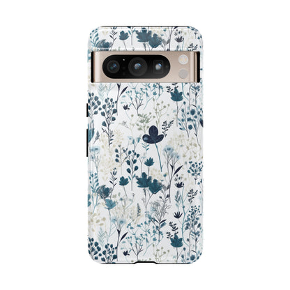 Serene Blue Wildflower - Phone Case