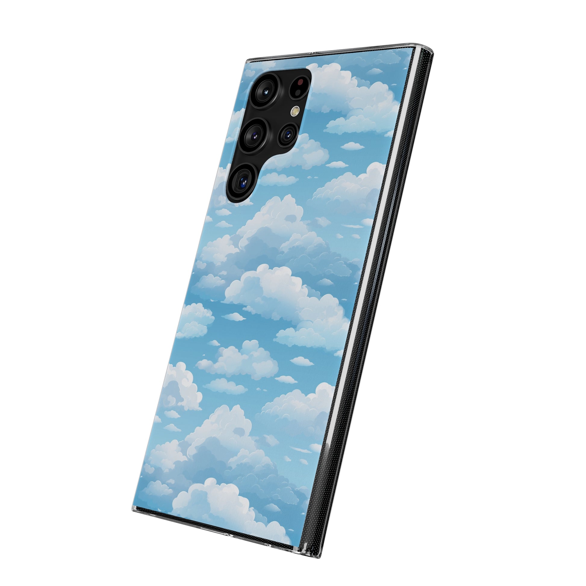 Boundless Azure Horizon - Calm Sky Design Soft Phone Case for IPhone, Samsung, and Google Pixel Phone Case Pattern Symphony   