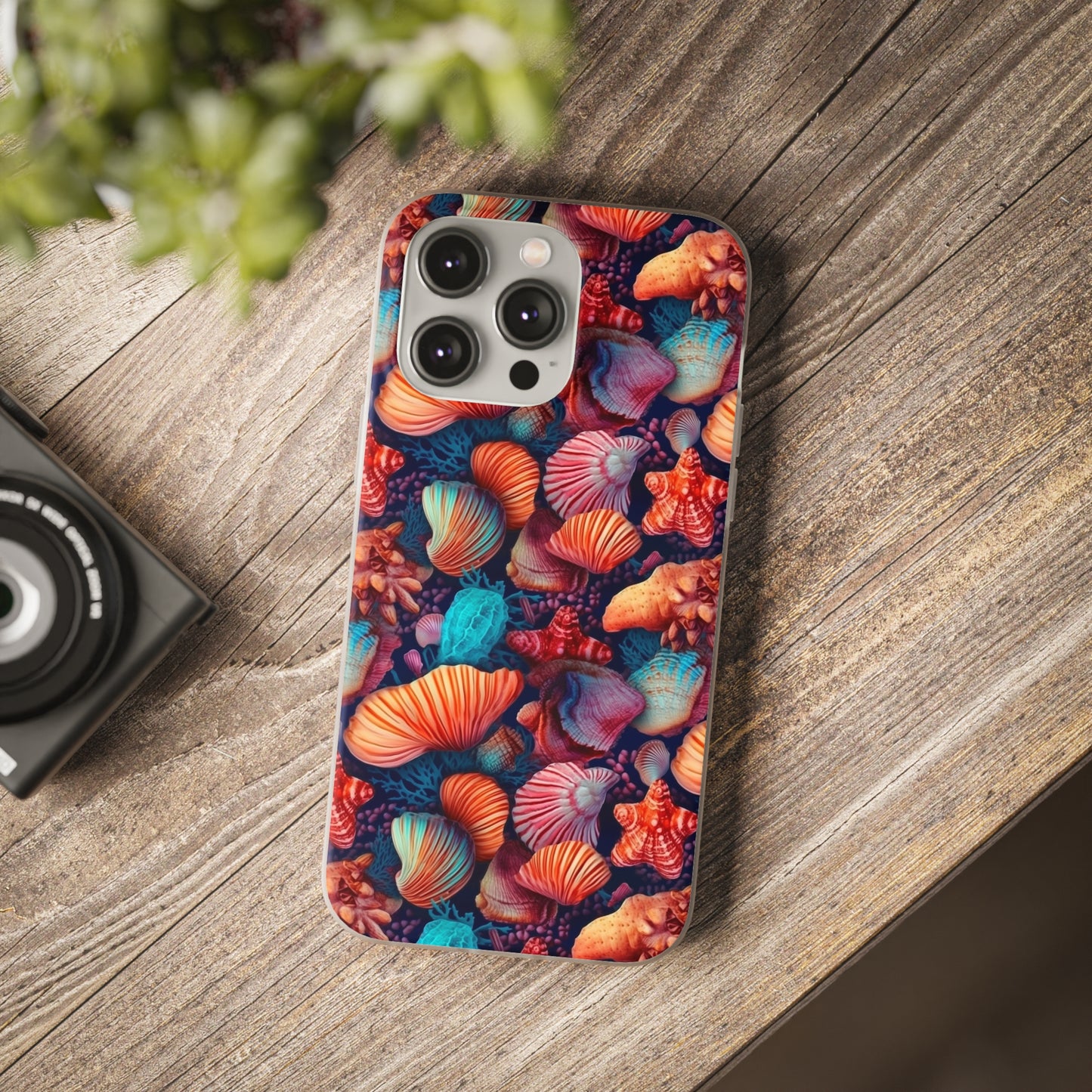 Vibrant Shallow Seascape - Flexible Phone Case Phone Case Pattern Symphony iPhone 14 Pro Max  