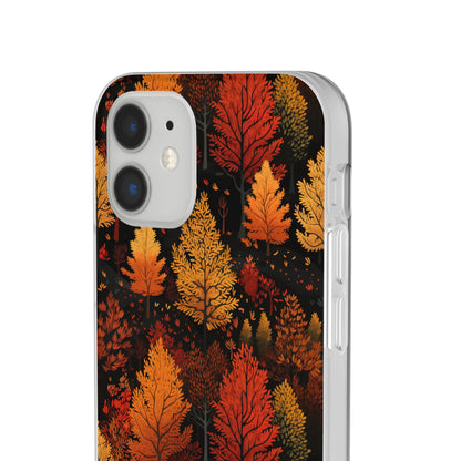 Bronzed Forest: A Chromatic Landscape - Flexible Phone Case