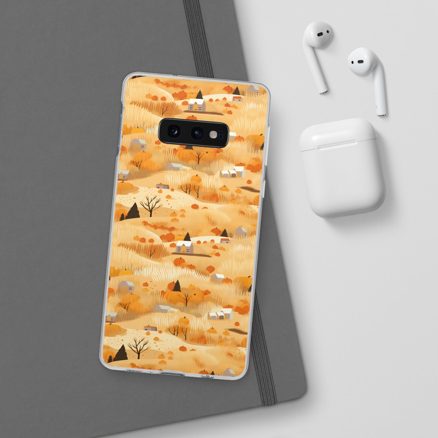 Harvest Homestead: Whimsical Autumn Villages - Flexible Phone Case