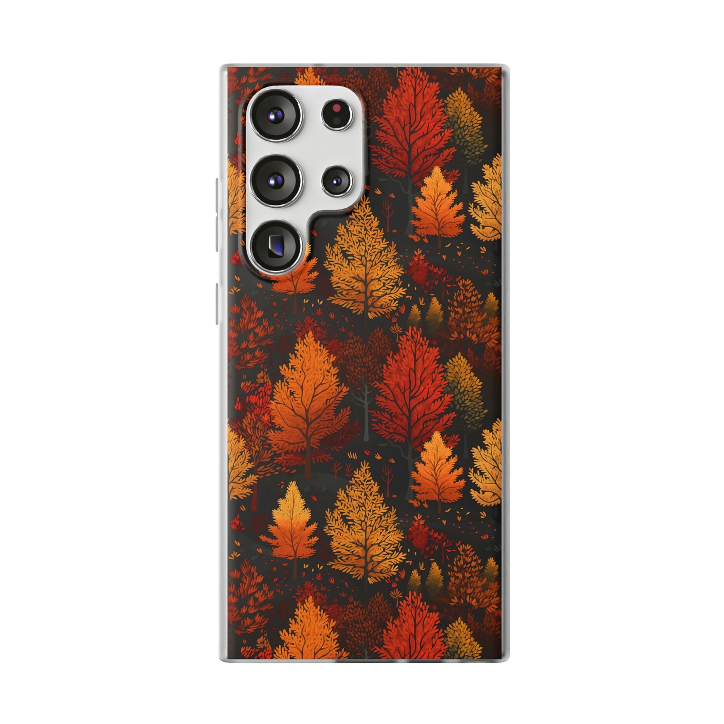 Bronzed Forest: A Chromatic Landscape - Flexible Phone Case