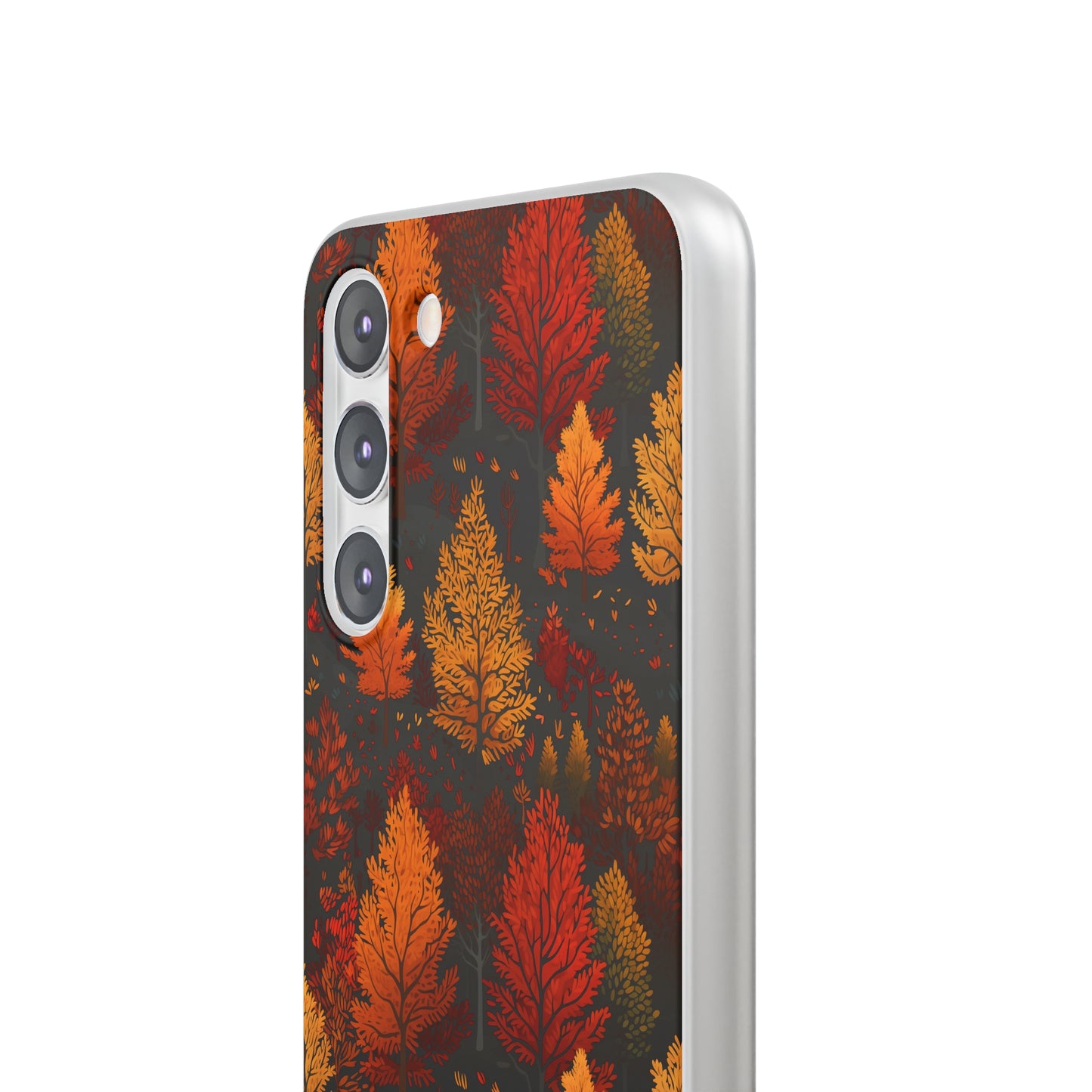 Bronzed Forest: A Chromatic Landscape - Flexible Phone Case