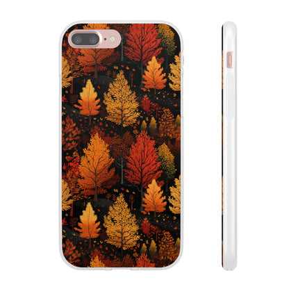 Bronzed Forest: A Chromatic Landscape - Flexible Phone Case