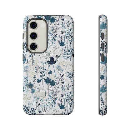 Serene Blue Wildflower - Phone Case