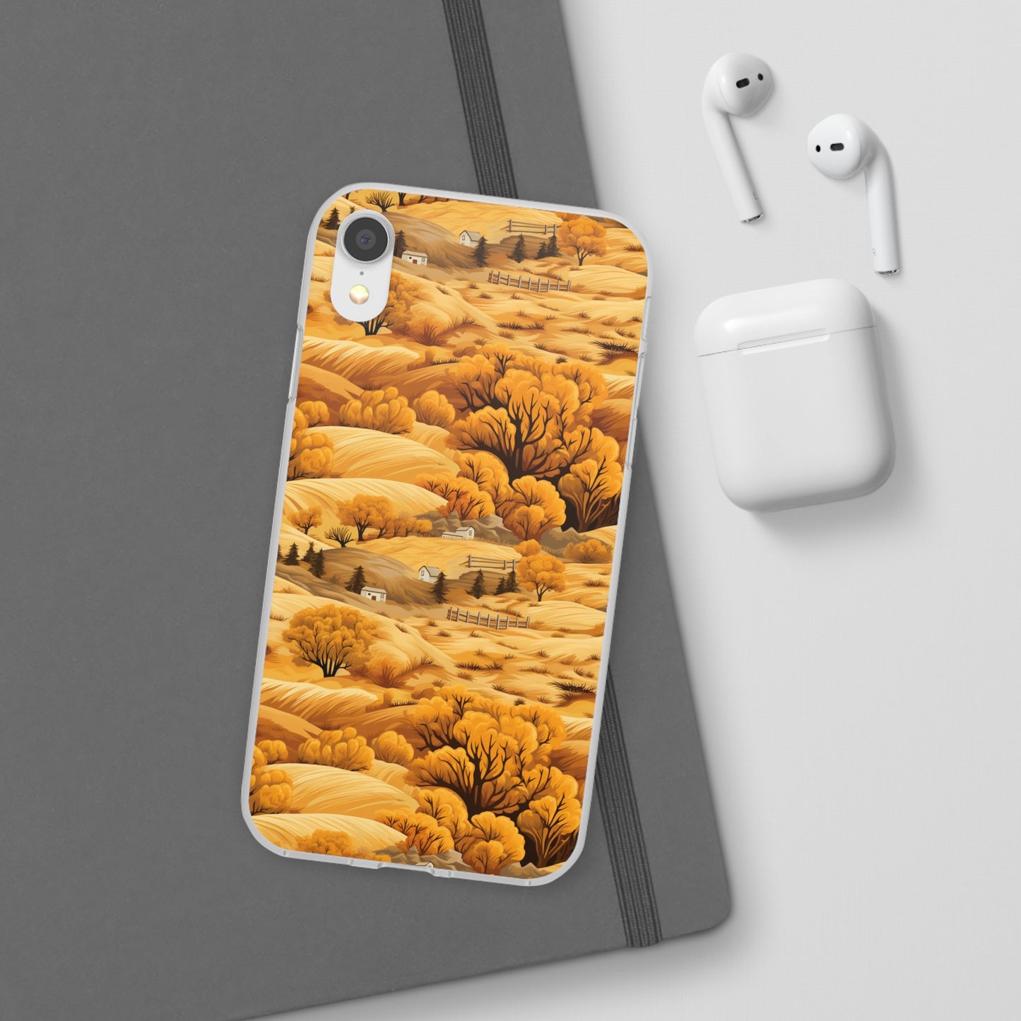 Rural Rhapsody: Early Autumn Farm Tales - Flexible Phone Case