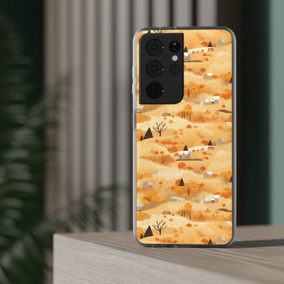 Harvest Homestead: Whimsical Autumn Villages - Flexible Phone Case