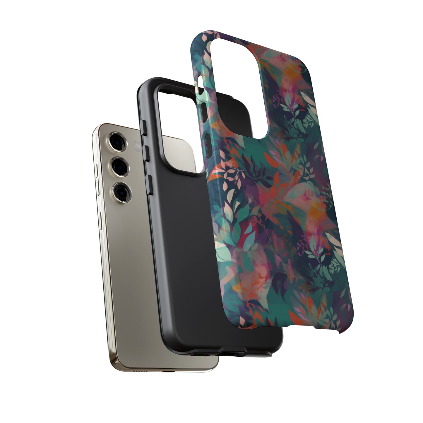 Botanical Bliss - Stylized Abstract Flower Design Tough Phone Case