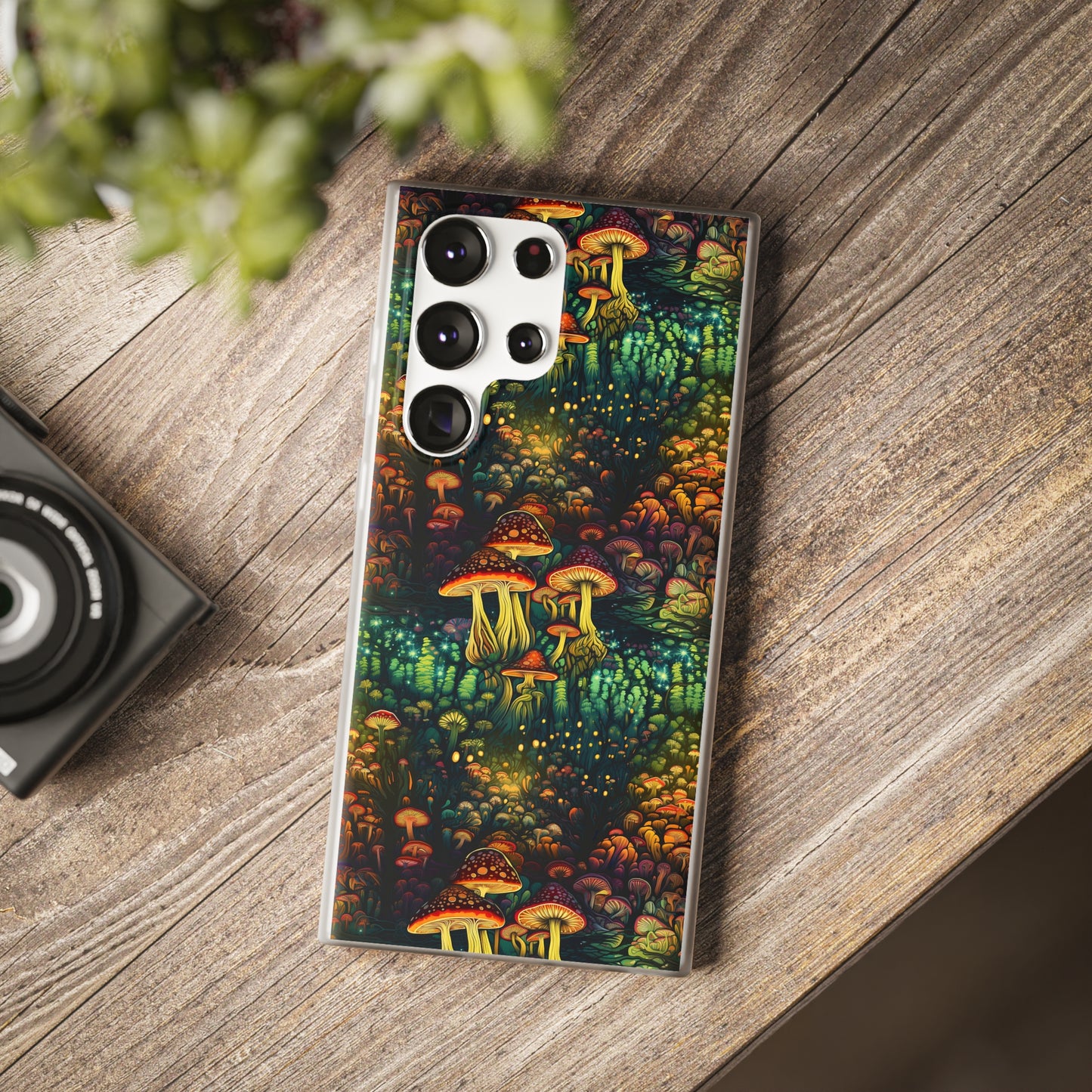 Neon Hallucinations: An Illumulated Autumn Spectacle - Flexible Phone Case