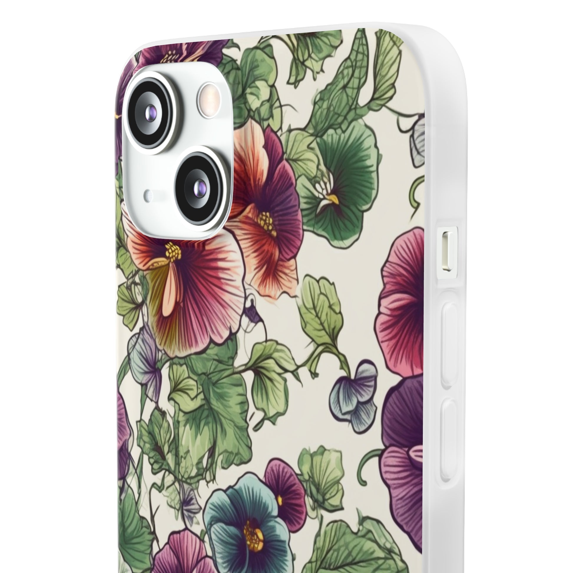 Watercolour Pansy Phone Case - Delicate Floral Elegance - Spring Collection - Flexi Cases Phone Case Pattern Symphony   