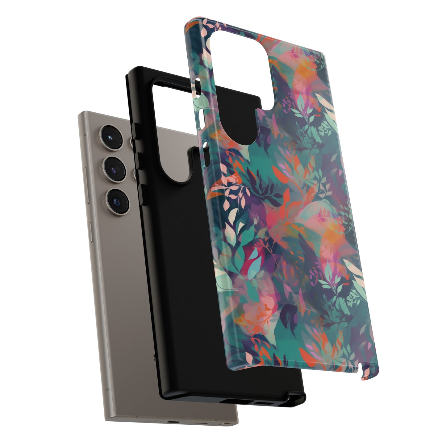 Botanical Bliss - Stylized Abstract Flower Design Tough Phone Case