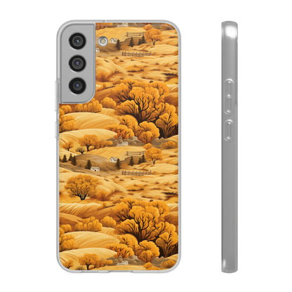 Rural Rhapsody: Early Autumn Farm Tales - Flexible Phone Case