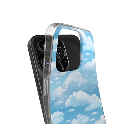 Boundless Azure Horizon - Calm Sky Design Soft Phone Case for IPhone, Samsung, and Google Pixel Phone Case Pattern Symphony   