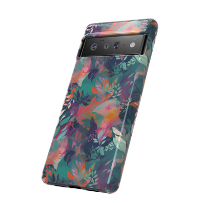 Botanical Bliss - Stylized Abstract Flower Design Tough Phone Case