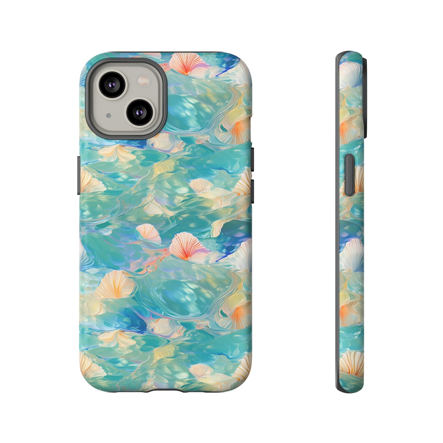 Watercolour Seashell Wonders - Protective Tough Phone Case